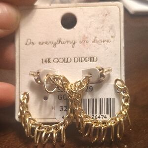 Do Everything in Love Gold Earrings